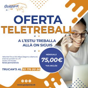 Oferta Teletreball Guepard Internet Siguis on siguis Catalunya Barcelona Tarifa Internet Teletrabajo Barcelona Sabadell Descuento